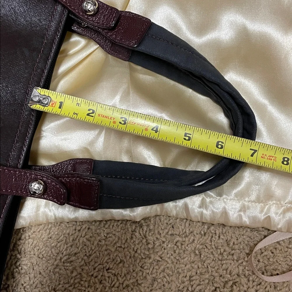 Authentic CHANEL Paris Biarritz Coated Canvas Tote Bag Burgundy - Picture 15 of 17